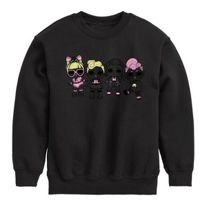 Boys' - LOL Surprise! - LOL Squad Graphic Long Sleeve Fleece Sweatshirt - 1 of 4