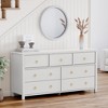 Modern Dresser 54" Wide - Extra Deep Storage, Freestanding Wooden Chest of Drawers - 3 of 4