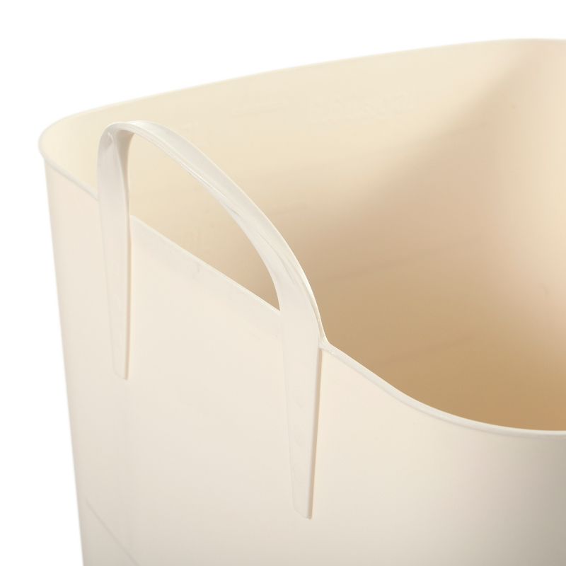 Life Story Tub 25L Tan Tub Basket 6.6 Gal Plastic Storage Tote Bin w/ Carry Handles, Tan (6 Pack), 5 of 7