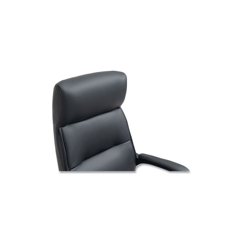Alera Alera Oxnam Series High-Back Task Chair, Supports Up to 275 lbs, 17.56" to 21.38" Seat Height, Black Seat/Back, Black Base, 4 of 8