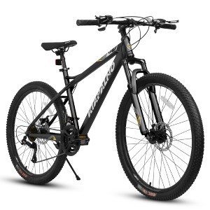 RISOKEYS 26-Inch Mountain Bike for Adults,21 Speed with High-Carbon Steel Frame Bike, Dual Disc Brake MTB Bicycle, Full Suspension Mountain Bike - 1 of 4