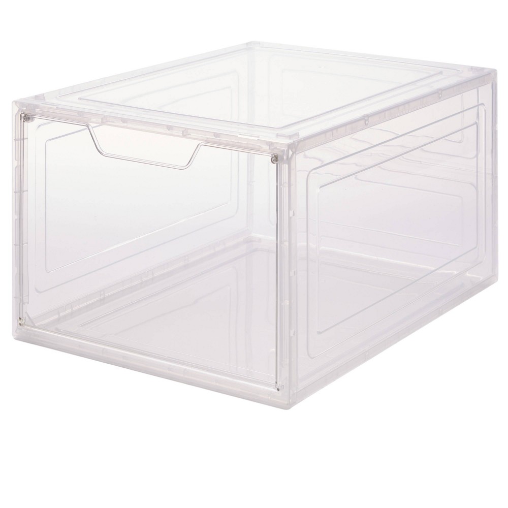 Photos - Other Decoration Simplify Drop Front Shoe Box - Set of 6 - Clear