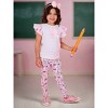 Brains and Bows Ruffle Sleeve Top & Legging Set Mia Belle Girls - 2 of 4