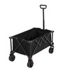SKRAN Folding Wagon Cart Outdoor,All Terrain Wheels Heavy Duty Garden Carts with Adjustable Handle,Utility Wagon for Camping Sports Fishing - 4 of 4