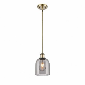 Bella - 1 Light Stem Hung Mini Pendant In Industrial Style-9.5 Inches Tall and 5.5 Inches Wide - 1 of 1