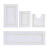 Hotel 4 PC Bath Rug 100% Premium Cotton Tufted Weave Two Tone Reversible Bathroom Rug, Super Soft Absorbent, Machine Washable Bath Mat - 2 of 4