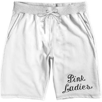 Grease Pink Ladies Logo Men's White Sleep Pajama Shorts