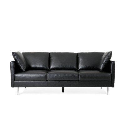 Leather 3 seater sofa bed hot sale