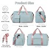 Hachikiko 37L Gym Duffle Bag with Shoe Compartment & Wet Pocket - Airplane Friendly Travel Weekender Bag for Workout, Sports - 3 of 4