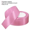 Unique Bargains Single Side Solid DIY Wrapping Decoration Roll Satin Ribbons 2 Pcs - 3 of 4