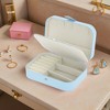 Unique Bargains Portable Jewelry Box for Women Girls Display Storage Jewelry Earrings Rings Necklaces - 2 of 4