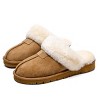 Women's Shearling and Suede Clog Slippers CY2470 - 3 of 4