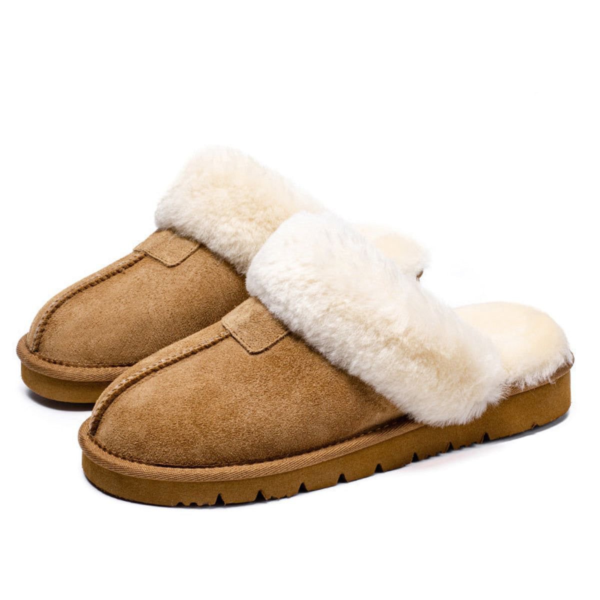 Женские сабо Spring Women's Shearling and Suede Clog Slippers CY2470, 6 — фото 3