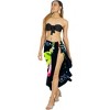 LA LEELA Women's Vacation Beachwear Swimsuit pareo Sarong Wraps Swimwear Cover up Wrap One Size Multicolored, Floral - 3 of 4