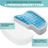 Node Gel-Enhanced Memory Foam Seat Cushion, Velour Ergonomic Orthopedic Comfort Pad, Ideal Pillow for Office Desk Chair, Wheelchair, Car & Truck - 2 of 4