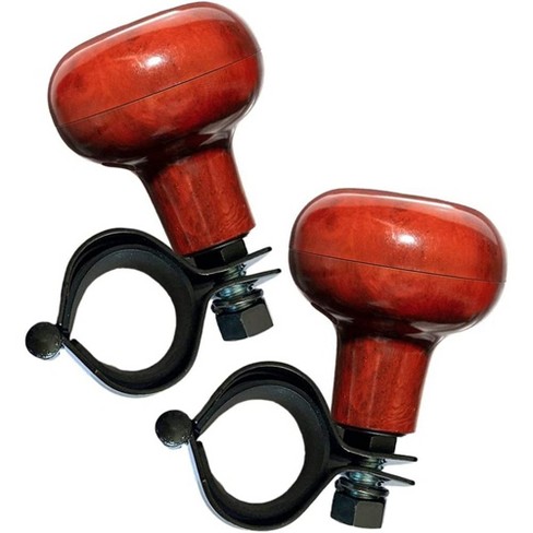 Zone Tech 2 pack Woodgrain Steering Wheel Spinner Knob Steering