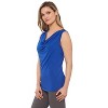 Rekucci Women's Super Soft Knit Cowl Neck Sleeveless Top – Versatile Casual to Dressy Style - 2 of 3