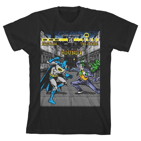 Batman Joker Versus Batman Classic Game Men's Black T-shirt-xl : Target