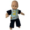 Doll Clothes Superstore Black Scrubs For Boy Or Girl 15 Inch Baby Dolls - 3 of 4