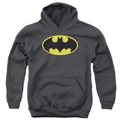 Boys’ Batman Classic Bat Logo Hooded Sweatshirt