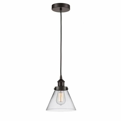 Cone - 1 Light Mini Pendant In Industrial Style-9.75 Inches Tall and 7.75 Inches Wide