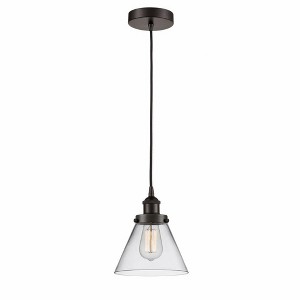 Cone - 1 Light Mini Pendant In Industrial Style-9.75 Inches Tall and 7.75 Inches Wide - 1 of 1