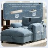 ModernLuxe Single Sofa Chaise Lounge Couch Accent Chair with Storage Ottoman, Adjustable Phone Holder, USB&Type-C Charger, Storage Pockets, Chenille - 2 of 4