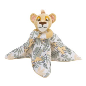 Disney Lion King Simba Jungle Leaves Lovey Security Reversible Blanket - 1 of 4