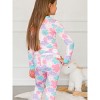 RuffleButts SoftSnooze Big Girls Ruffle Long Sleeve Pajama Set - 4 of 4