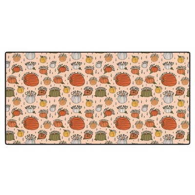 Doodle By Meg Types of Pumpkins Print Desk Mat - Deny Designs
