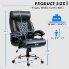 High Back Office Chair - Adjustable Lumbar Support, Big & Tall Executive Desk Chair, Wide Spring Seat, Sturdy Metal Base, Silent Wheels - 2 of 4