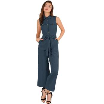 Women's Belted Jogger Jumpsuits - Cupshe : Target
