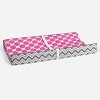 Bacati - Gray Zigzag Pink Dots Muslin Changing Pad Cover.... - 4 of 4