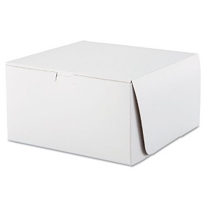SCT White One-Piece Non-Window Bakery Boxes, 10 x 10 x 5.5, White, Paper, 100/Carton - 1 of 3