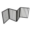 Chery Life Pet Gate - Dog Gate for Doorways, Stairs or House ¨C Freestanding, Folding, brown, Arc Wooden - 3 of 4