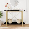 vidaXL Console Table Black 43.3 in.x15 in.x29.5 in. Engineered Wood - 3 of 4