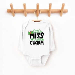 The Juniper Shop Little Miss Lucky Charm Baby Long Sleeve Bodysuit - 1 of 3