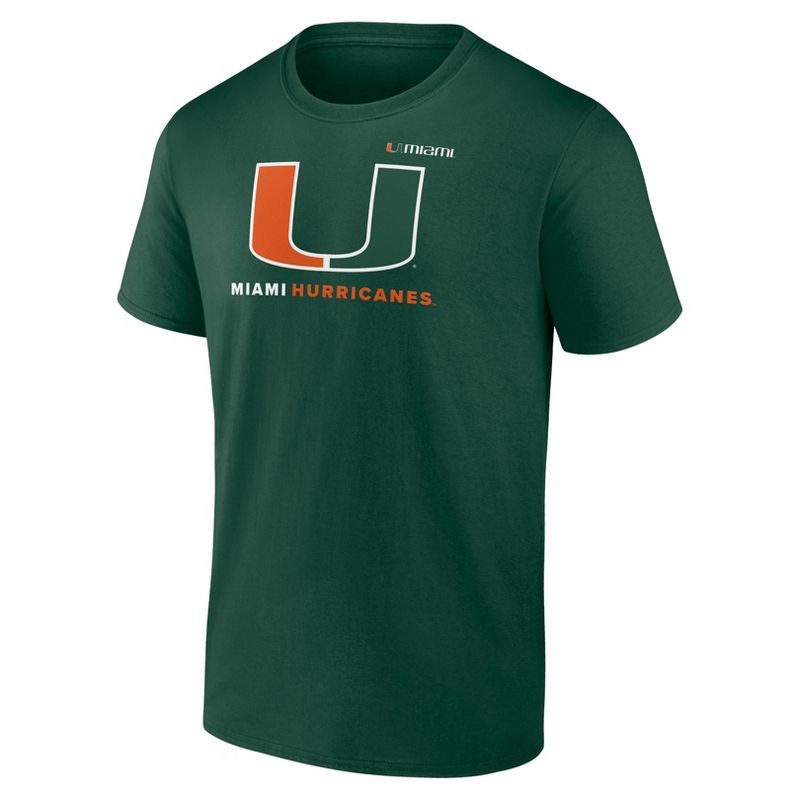 NCAA Miami Hurricanes Men&#39;s Core Cotton T-Shirt, 2 of 4