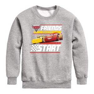 Boys' - Cars - Friends From The Start Graphic Long Sleeve Fleece Sweatshirt - 1 of 4