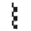 Furinno 5-Tier Modern Wall Mount Floating Bookshelf Ladder Corner Shelf - 4 of 4