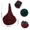 Unique Bargains Pet Sling Carrier Adjustable Pet Sling Wine Red Green - 3 of 4