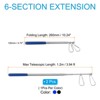 Unique Bargains Stainless Steel Telescopic Portable Anti-slip Flag Pole 2 Pcs - 2 of 4