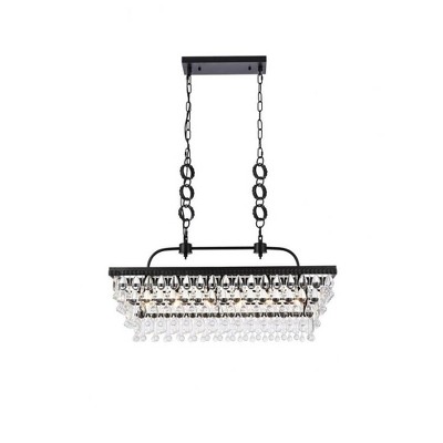 Elegant Lighting Nordic 6 - Light Pendant in  Black