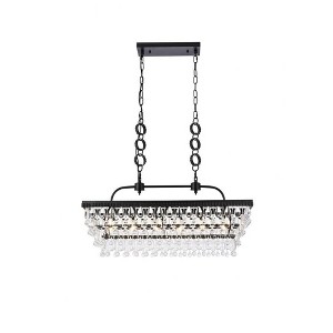 Elegant Lighting Nordic 6 - Light Pendant in  Black - 1 of 4
