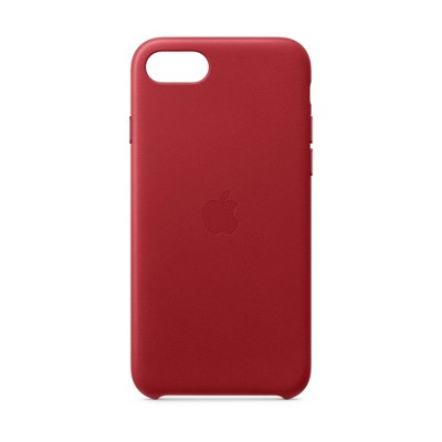 Apple iPhone SE Leather Case - Red