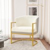 Christopher Knight Home Kaelis Modern Faux Fur Upholstered Accent Chair - 2 of 4