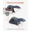 VEVOR Pickup Truck Tent, Fits 5.0-5.2 ft Truck Tents for Camping, Waterproof PU2000 mm 2-3 Person Sleeping Truck Bed Tent, Gray - 4 of 4