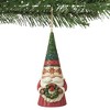Jim Shore 4.5 Inch Gnome Holding Wreath Heartwood Creek Ornament Tree Ornaments - 3 of 3