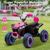 JOYRACER 24V Kids Ride on Toys ATV 4 Wheeler, 2 Seater 800W Motor for Big Kids, 7Ah Battery Powered Electric Vehicle Quad w/Kneepads, Bluetooth - 3 of 4