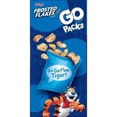 Kellogg's Frosted Flakes Go Packs Breakfast Cereal - 12oz/10ct